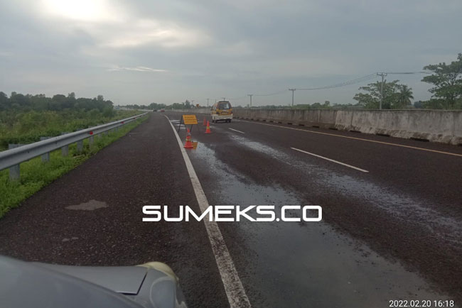 Tol Palembang-Kayuagung Masih Berlubang