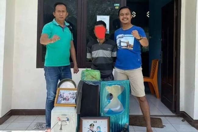 Bobol Rumah Kosong Saripudin Gasak Barang Berharga