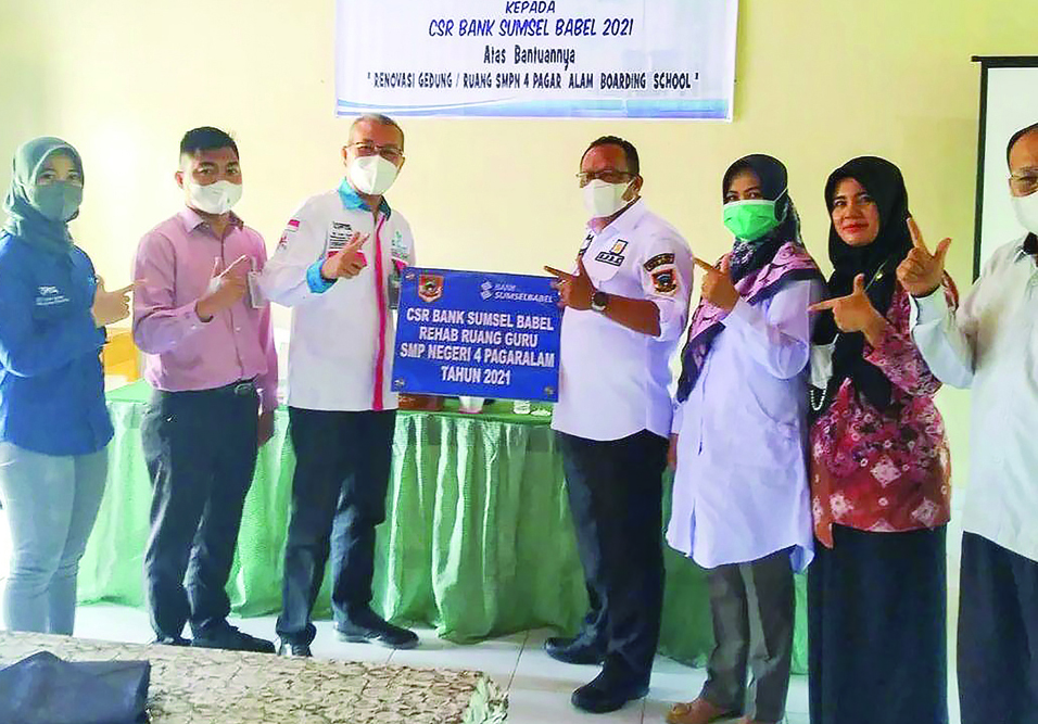 Bank SumselBabel Renovasi SMPN 4 Pagaralam