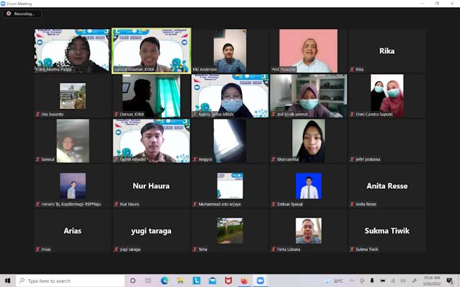 Komunitas Tenaga Kesehatan Berbagi (KTKB) bersama Prof Yuwono, Seminar Online Persiapan Ramadhan