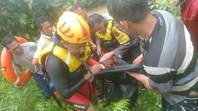 Bocah yang Hanyut di Sungai Mukut Ditemukan Sudah Tak Bernyawa