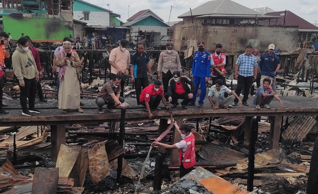 Bupati Banyuasin Janjikan Bangun Rumah Korban Kebakaran