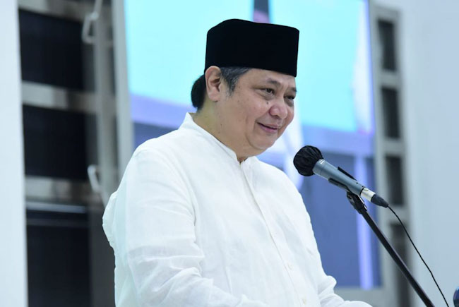 Santuni Anak Yatim Airlangga Didoakan Jadi Presiden