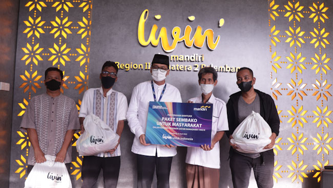 Perkuat Solidaritas di Bulan Suci Ramadan, Bank Mandiri Salurkan 100.000 Paket Sembako Kepada Masyarakat