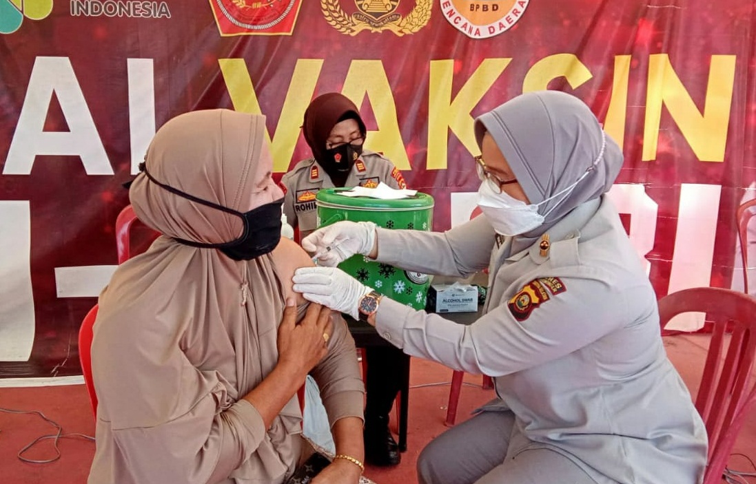 Gerai Vaksin Polres OKI, Masih Layani Vaksinasi