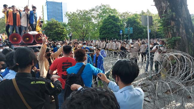 Amankan Demo Mahasiswa, Ratusan Personel Gabungan Diterjunkan