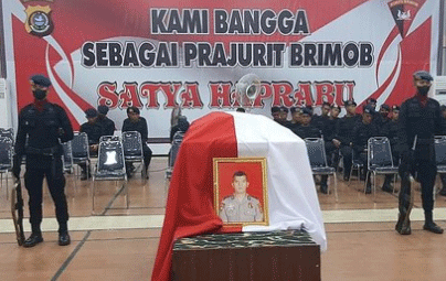 Saat Amankan Demo di Sultra Perwira Polisi Gugur Dimakamkan di Sumut