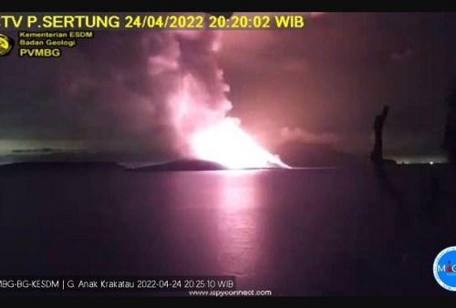 Waspada! Anak Krakatau Erupsi, Naik Status jadi Siaga