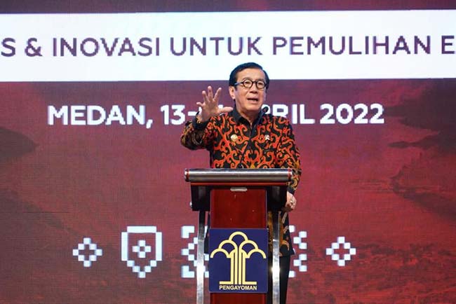 Menkumham Beri Apresiasi Kepada Seluruh Gubernur di Pulau Sumatera Atas Kontribusinya Memacu Kekayaan Intelekt