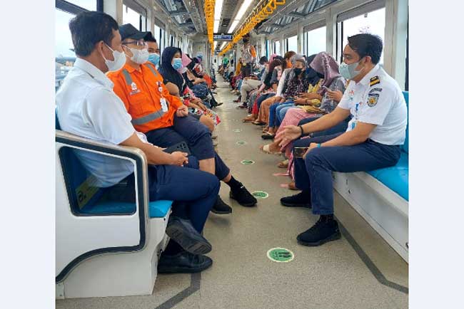 Stasiun LRT Ampera Jadi Idola, ini Jumlah Penumpangnya