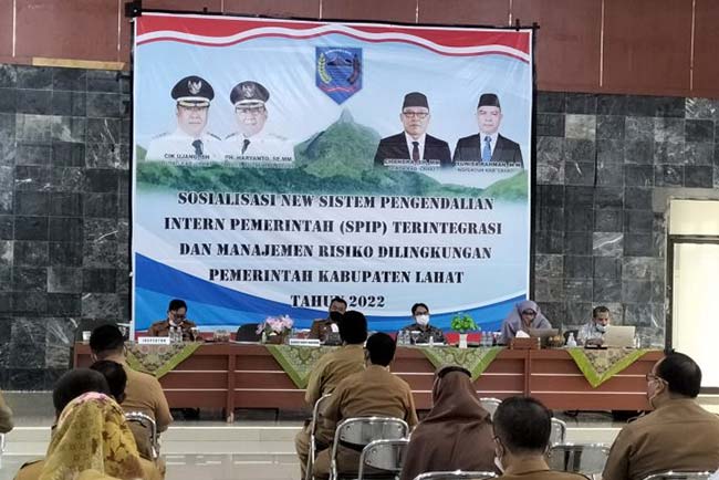 Badan Inspektorat Lahat Gelar Sosialisasi New SPIP Tahun 2022