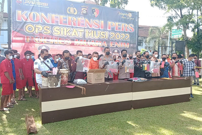 Ops Sikat Musi, Polres Muara Enim Ungkap 35 Kasus