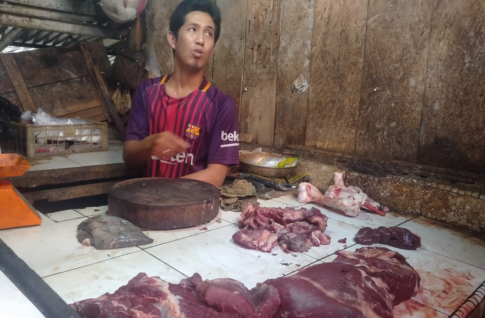 Ternyata Pedagang Daging di Palembang Tidak Tahu PMK