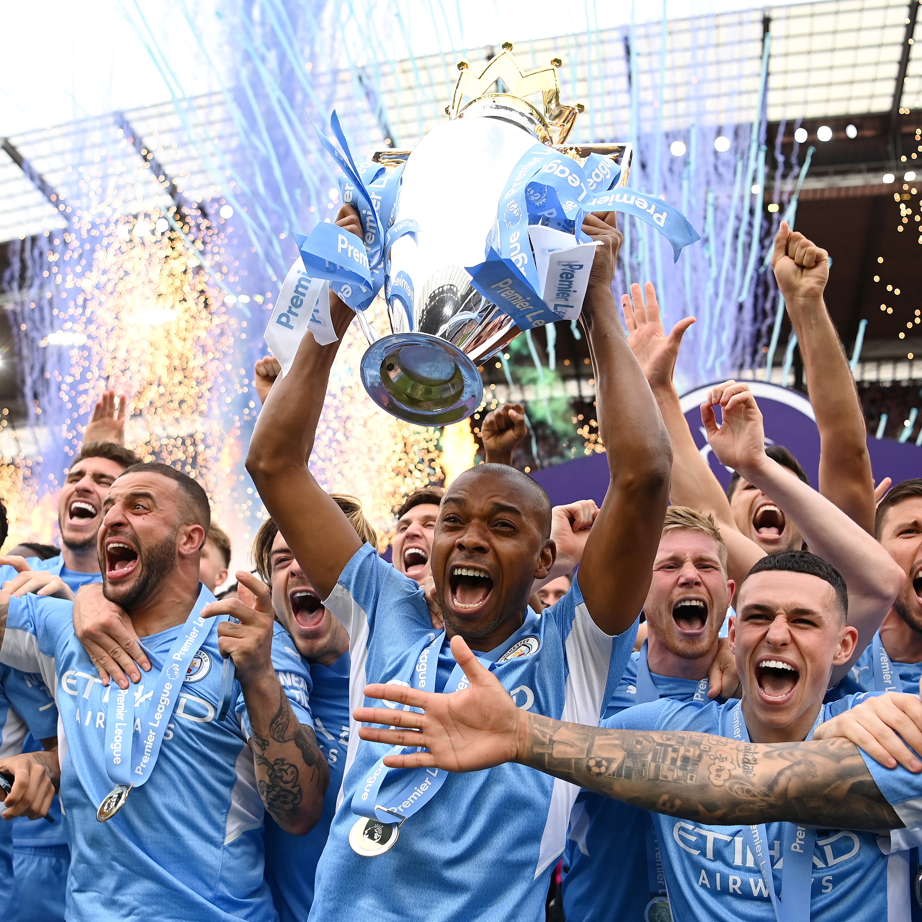 Tiga Gol Dalam 5 Menit Akhir Bawa Manchester City Juara Liga Inggris 2021/22