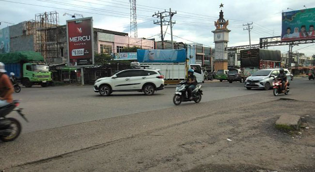 Perbatasan Palembang-Banyuasin Lengang