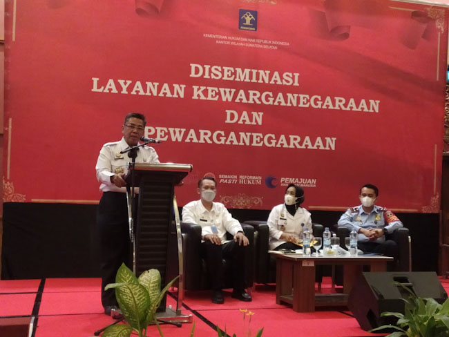 Kemenkumham Sumsel Gelar Diseminasi Layanan Kewarganegaraan