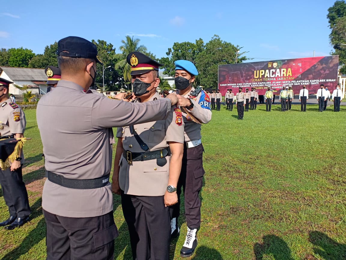 Dua Kasat dan Tiga Kapolsek di Polres OKI Mutasi