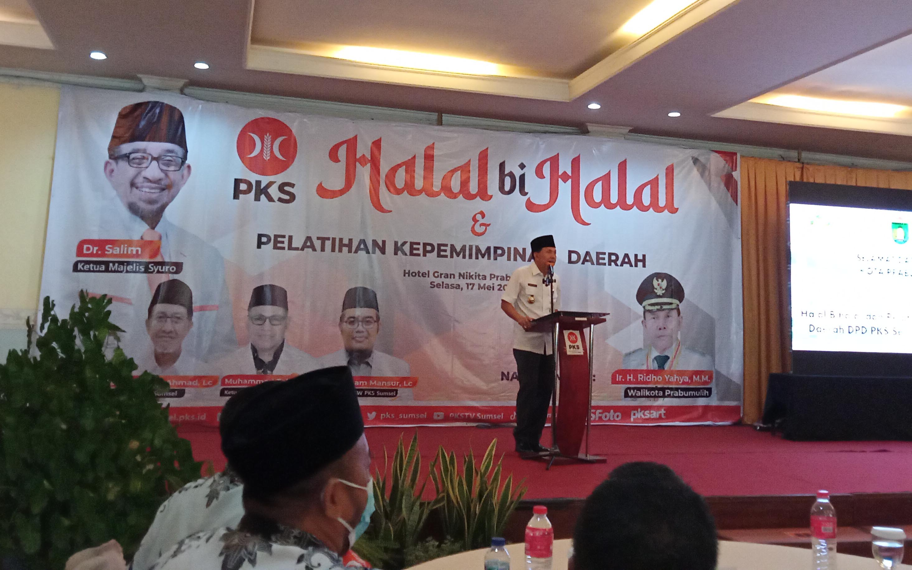 Ridho Yahya Buka Acara Halal Bi Halal PKS