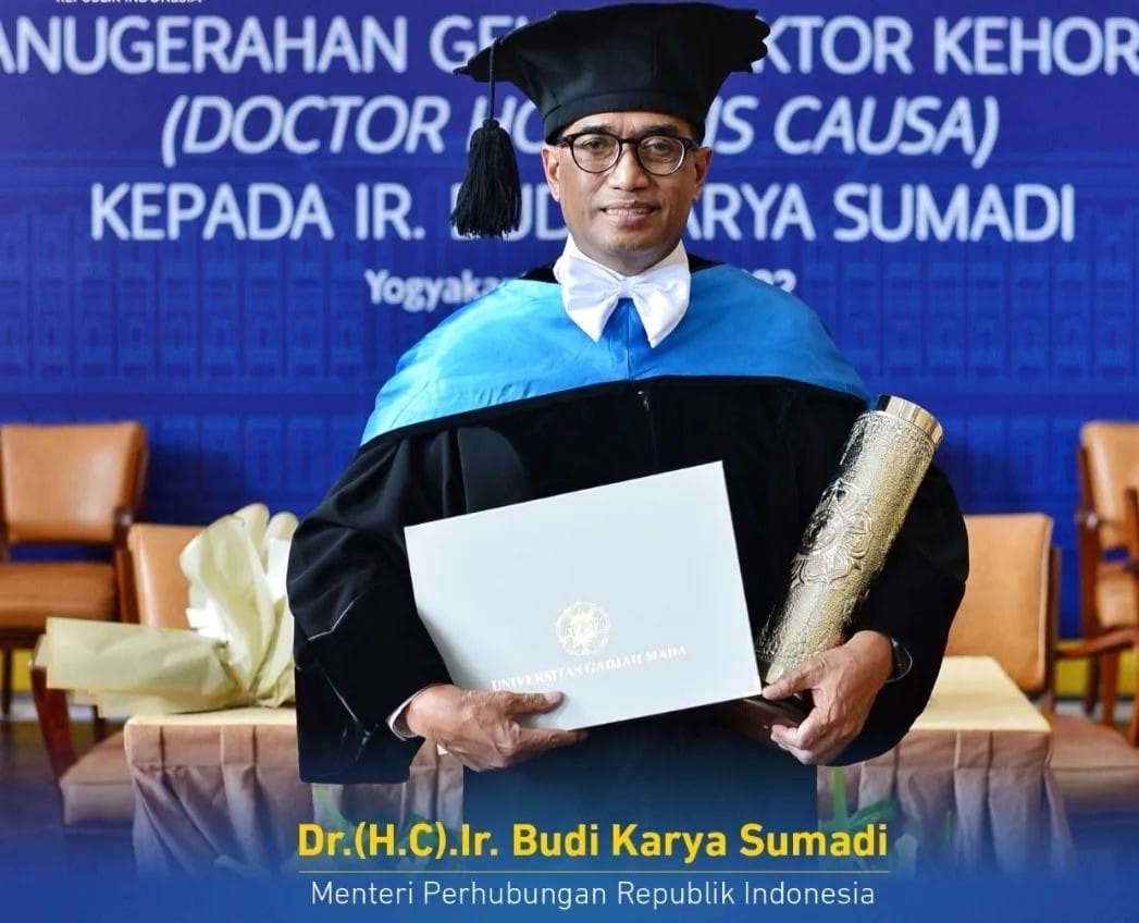 Budi Karya Sumadi Raih Gelar Doktor Honoris Causa