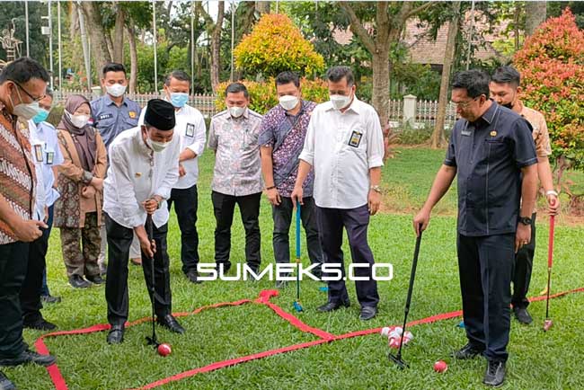 Temui Harnojoyo, Kadis PU Perkim Kenalkan Gateball