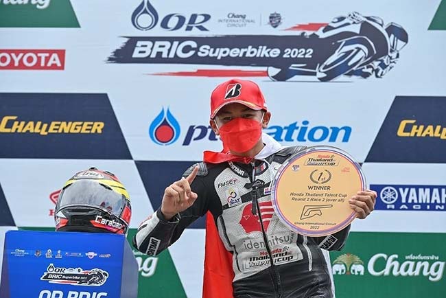 Decksa Almer, Pebalap Belia Astra Honda Bikin Bangga di Thailand