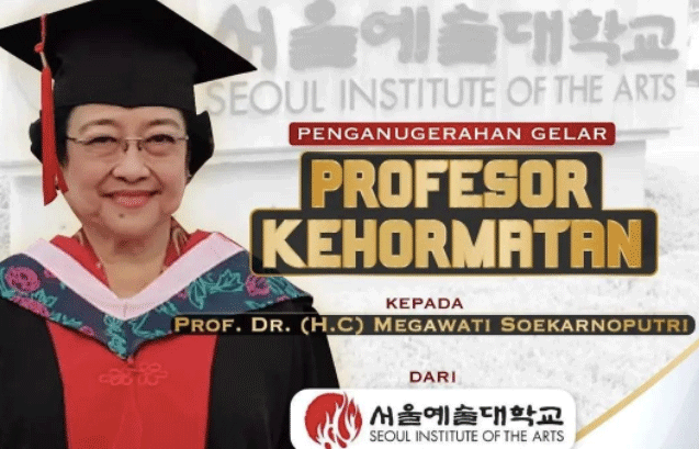 SIA Anugerahi Gelar Profesor untuk Megawati Soekarnoputri