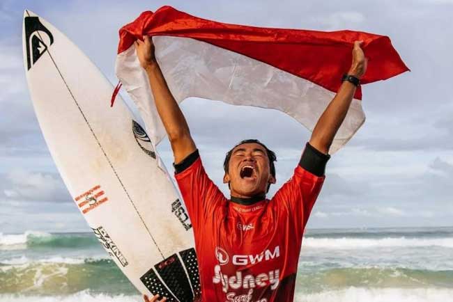 Harumkan Nama Indonesia, Rio Waida Juara Sydney Surf