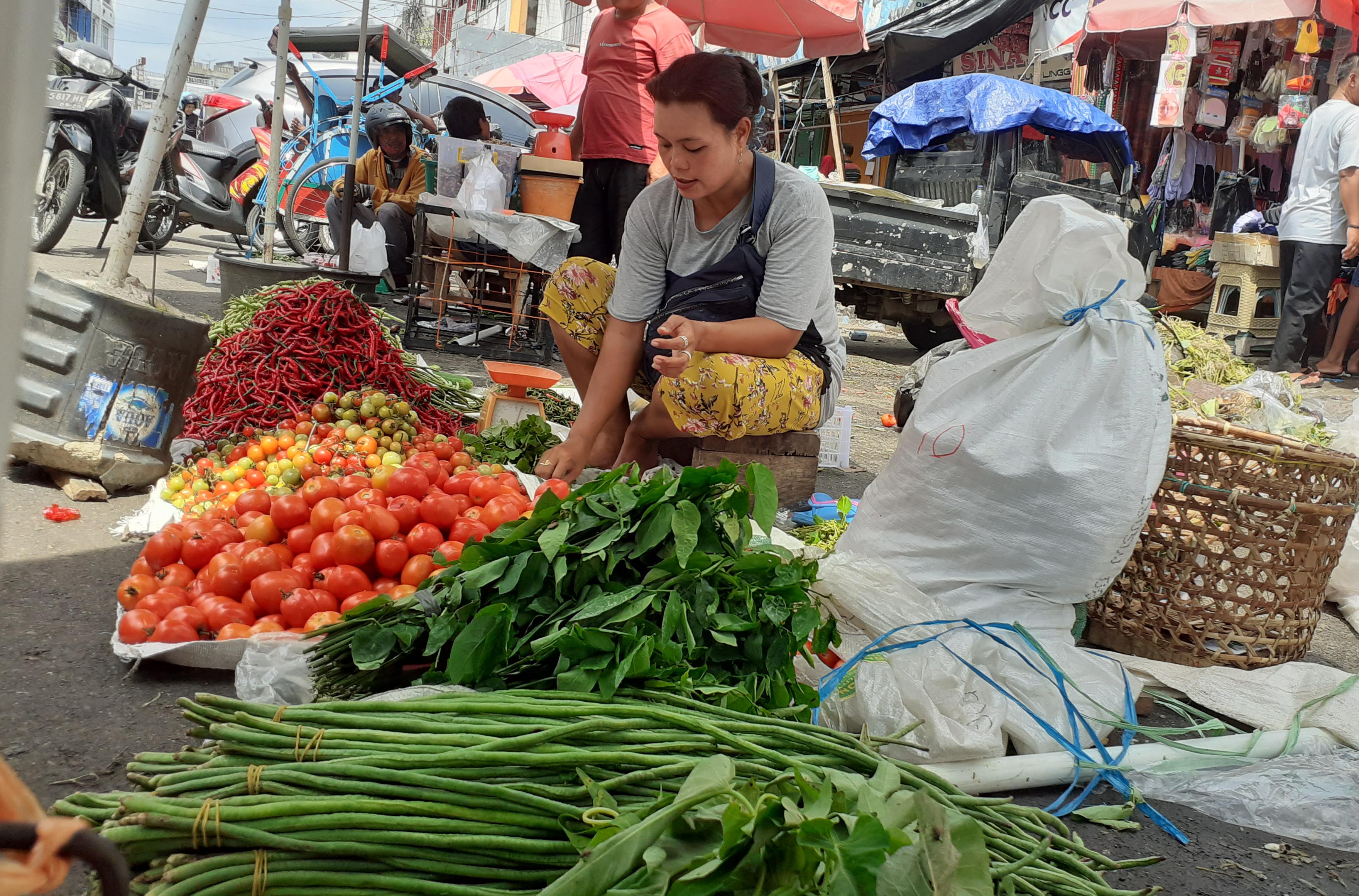 Harga Sayur Bayam Naik, Cabai Kriting Turun