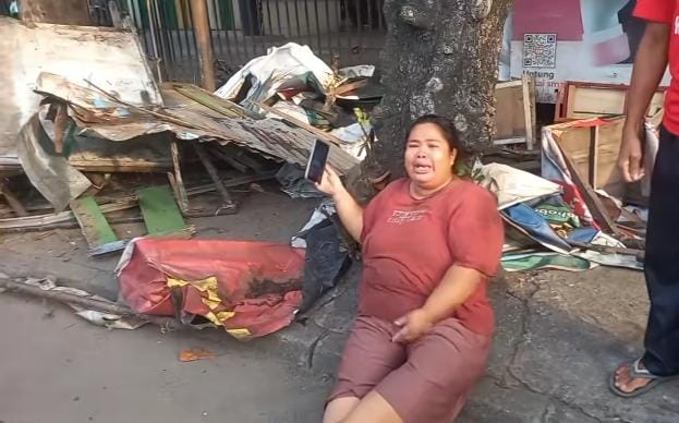 Lapak Ditertibkan Pol-PP Palembang, Pedagang Menangis Histeris Terancam Berhentikan Anak Sekolah