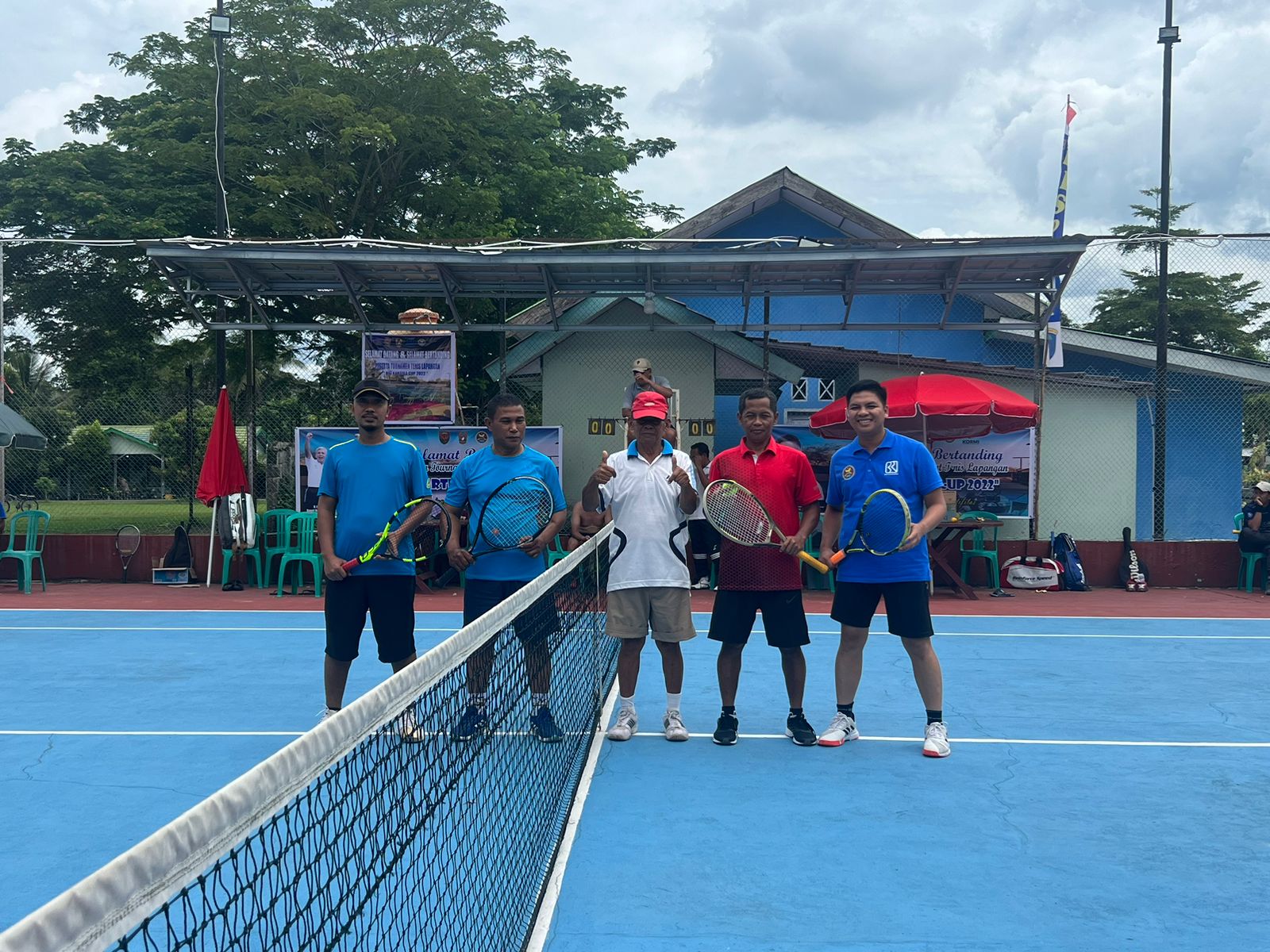 Lapas Kayuagung Kirim Peserta Ikuti Turnamen Tenis Lapangan BRI Kartika Cup 2022