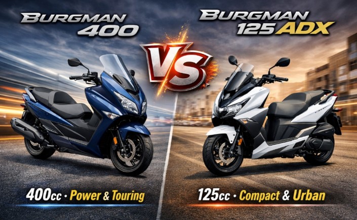 Bedah Maxi Scooter Suzuki Burgman 400 versus Burgman 125 ADX, Performa Berbeda Tapi Tetap Nyaman Dikendarai
