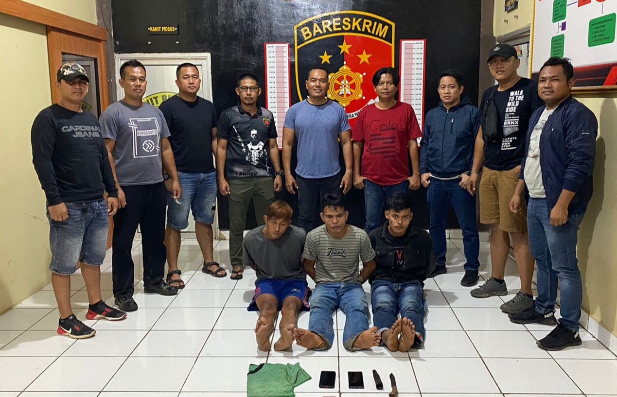 Tiga Begal Pegawai Koperasi di Musi Rawas Ditangkap, Hasil Rampasan Dibagi Rata  