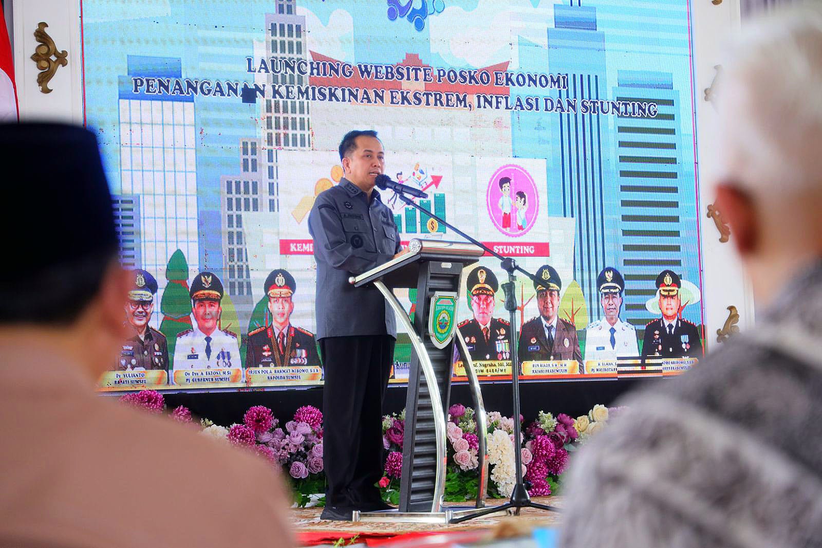 Pj Gubernur Agus Fatoni Launching Website Posko Ekonomi di Kota Prabumulih