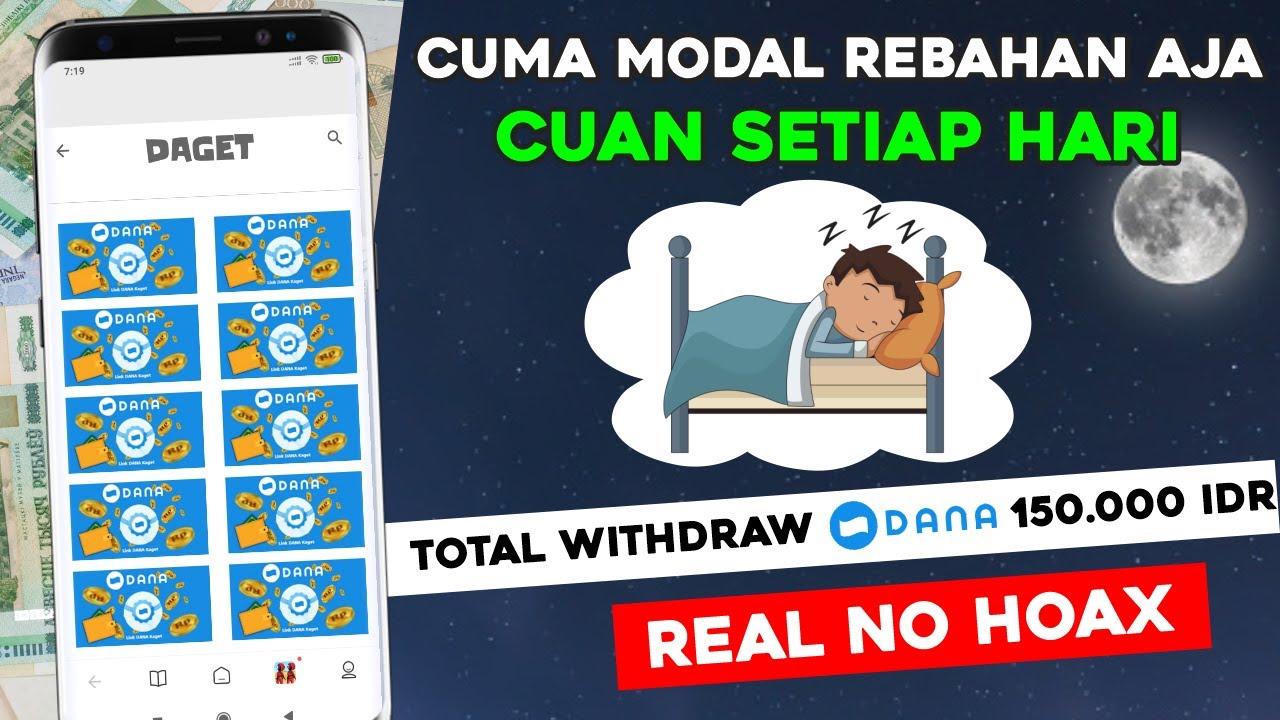 Real No Hoax, Hanya Modal Rebahan Saja, Cuan Rp150.000 Langsung Cair ke DANA, Begini Caranya! 