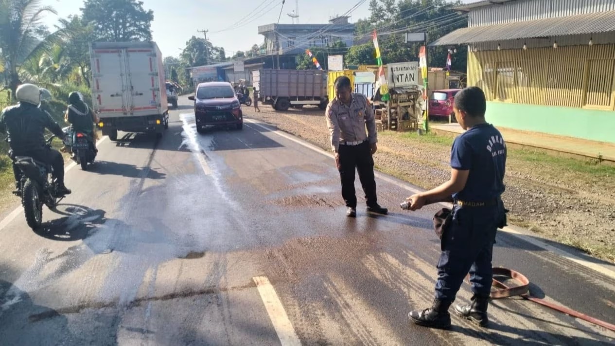 Kecelakaan Tunggal, 2 Remaja Pengendara CBR Meninggal Dunia di Depan Lapangan Golf PALI