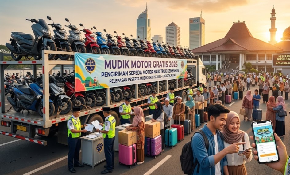 Syarat Daftar Mudik Gratis Sepeda Motor Naik Truk Kemenhub 2026