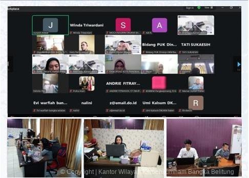 Lewat Rakor Virtual, Pemerintah Daerah Babel Dorong UMKM Segera Daftarkan Merek untuk Perlindungan Hukum