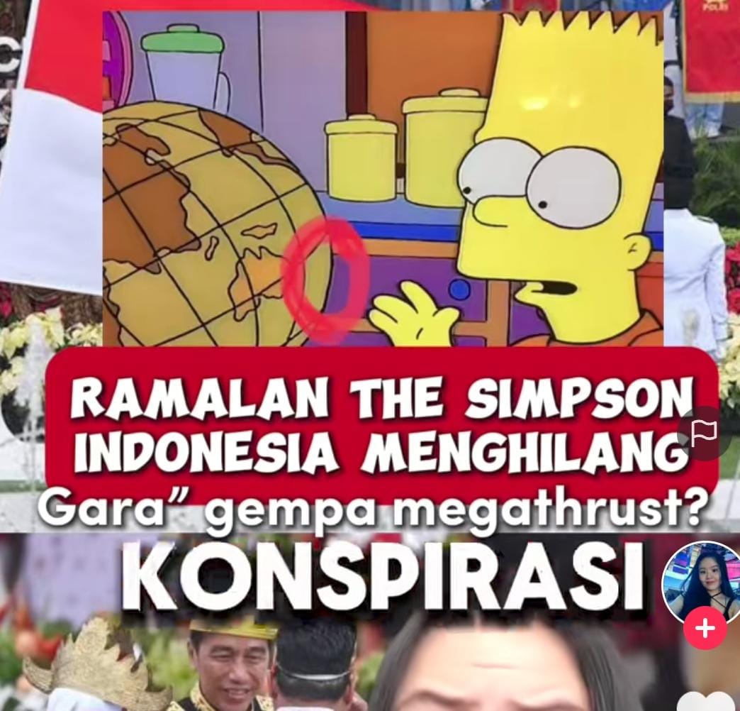 Ramalan The Simpsons, Indonesia Bakal Hilang Ganti Jadi Singapura, Akibat Gempa Megathrust, Benarkah?