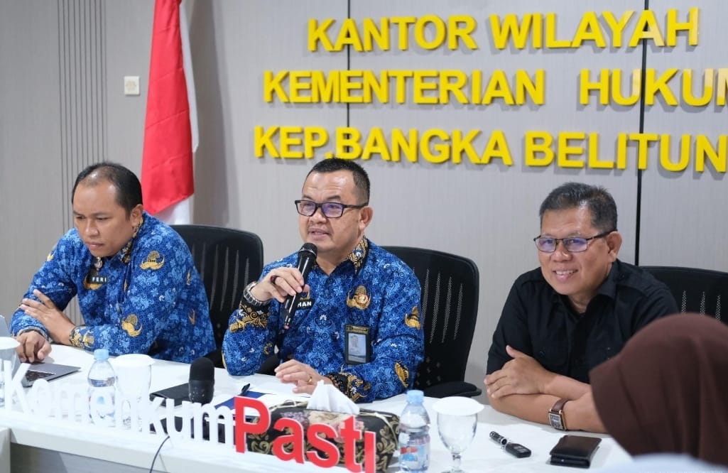 Dua Ranperda Pangkalpinang Dibahas dalam Rapat Harmonisasi Kemenkum Babel