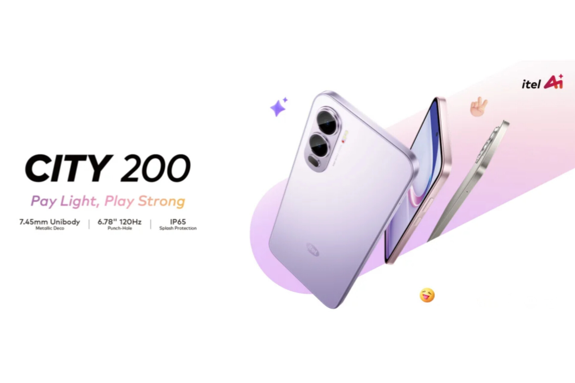 Ponsel Terbaru Itel City 200 Disupport Ketahanan Ekstra Dibalut Perlindungan Sertifikasi IP65