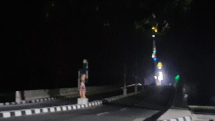 Flyover Fatih Galung Prabumulih Sumsel Gelap Gulita, Waduh, Ternyata Kabelnya Digondol Maling