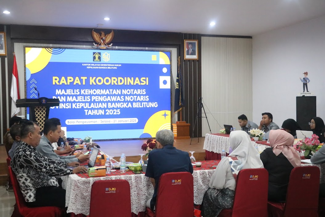 Pengawasan Notaris Diperketat! Kemenkumham Babel Gelar Rapat Koordinasi untuk Tingkatkan Profesionalisme