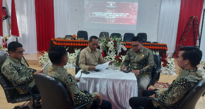 Rapat Pleno Tertutup KPU OKI, Penetapan Paslon Bupati dan Wakil Bupati Resmi Dilakukan