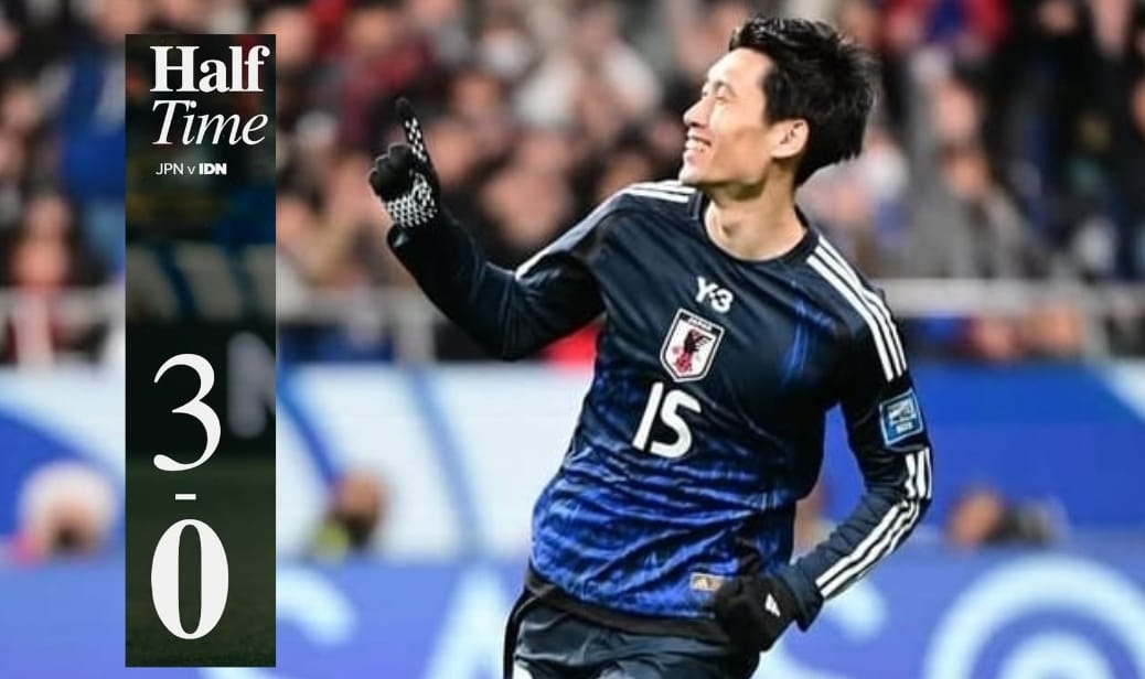 Jepang Tampil Dominan, Indonesia Tertinggal 0-3 di Babak Pertama Kualifikasi Piala Dunia 2026