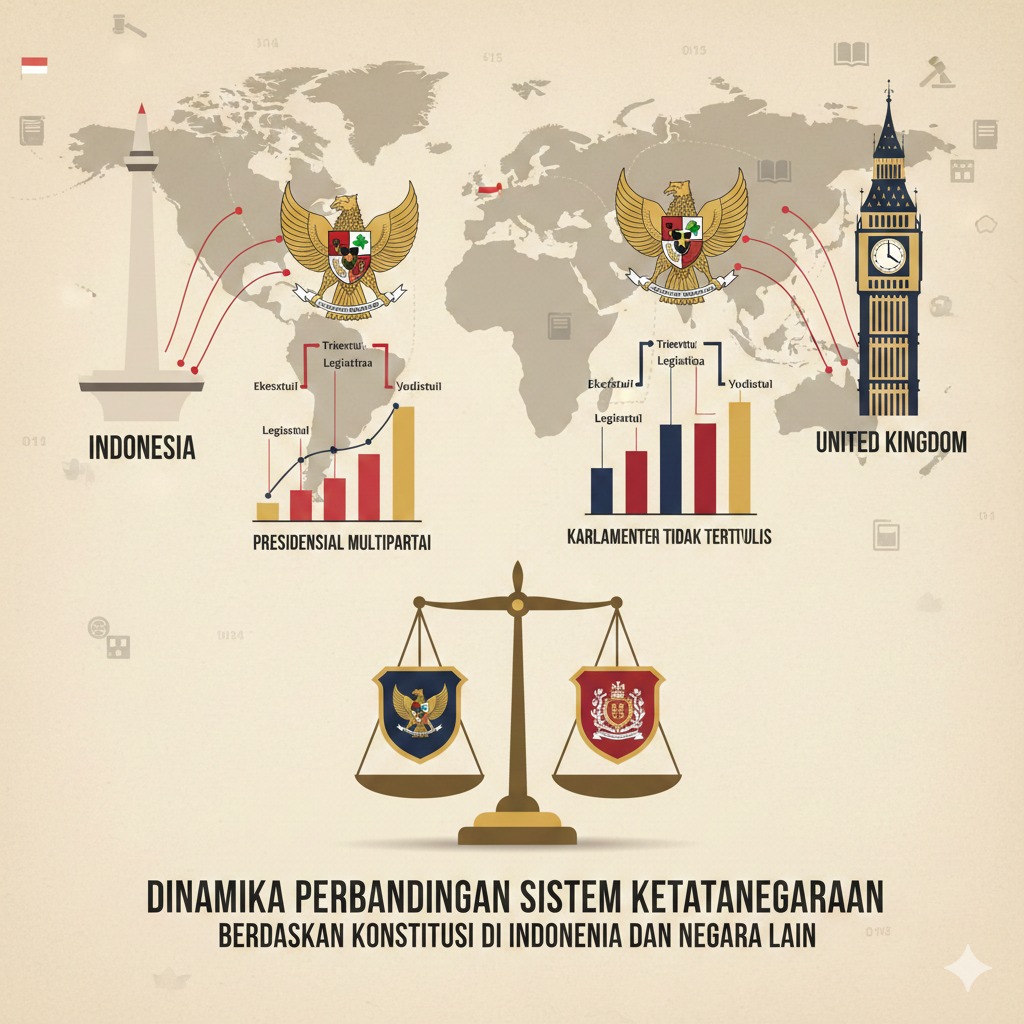  Dinamika Perbandingan Sistem Ketatanegaraan Berdasarkan Konstitusi di Indonesia dan Negara Lain