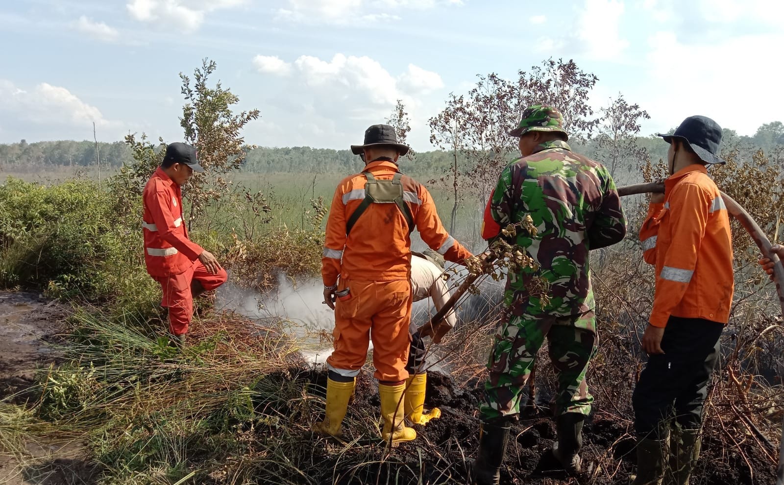 Kondisi Terakhir, 23 Titik Api Karhutla Menyebar Masif di Kabupaten Banyuasin