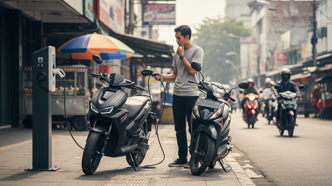 Perbandingan Motor Listrik vs Motor Bensin untuk Harian, Mana Lebih Hemat?