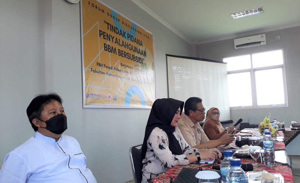  FGD PBH Peradi Palembang:  Penyalahgunaan BBM Bersubsidi, dari Akarnya Sudah Bermasalah