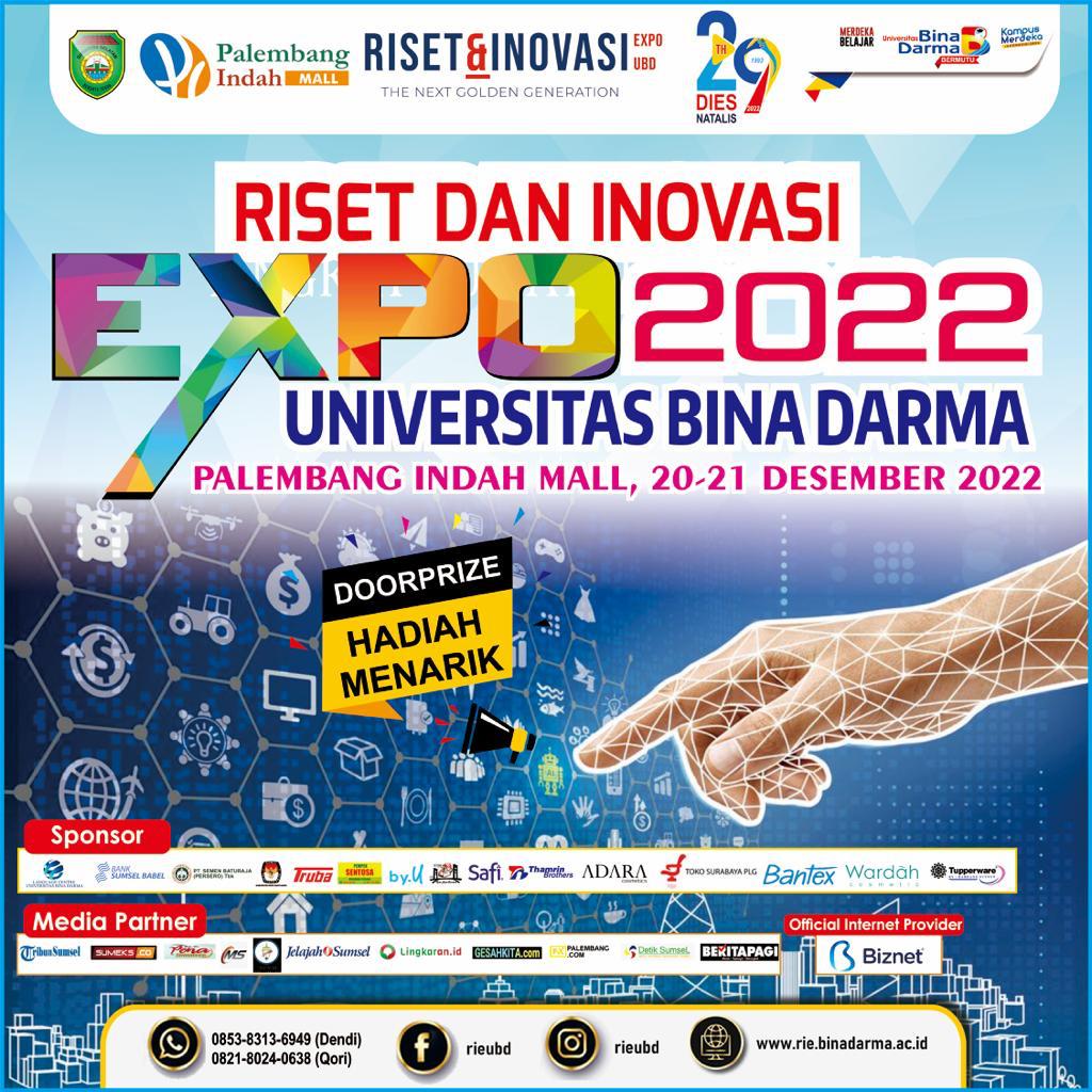 Riset dan Inovasi Expo Universitas Bina Darma Palembang 2022