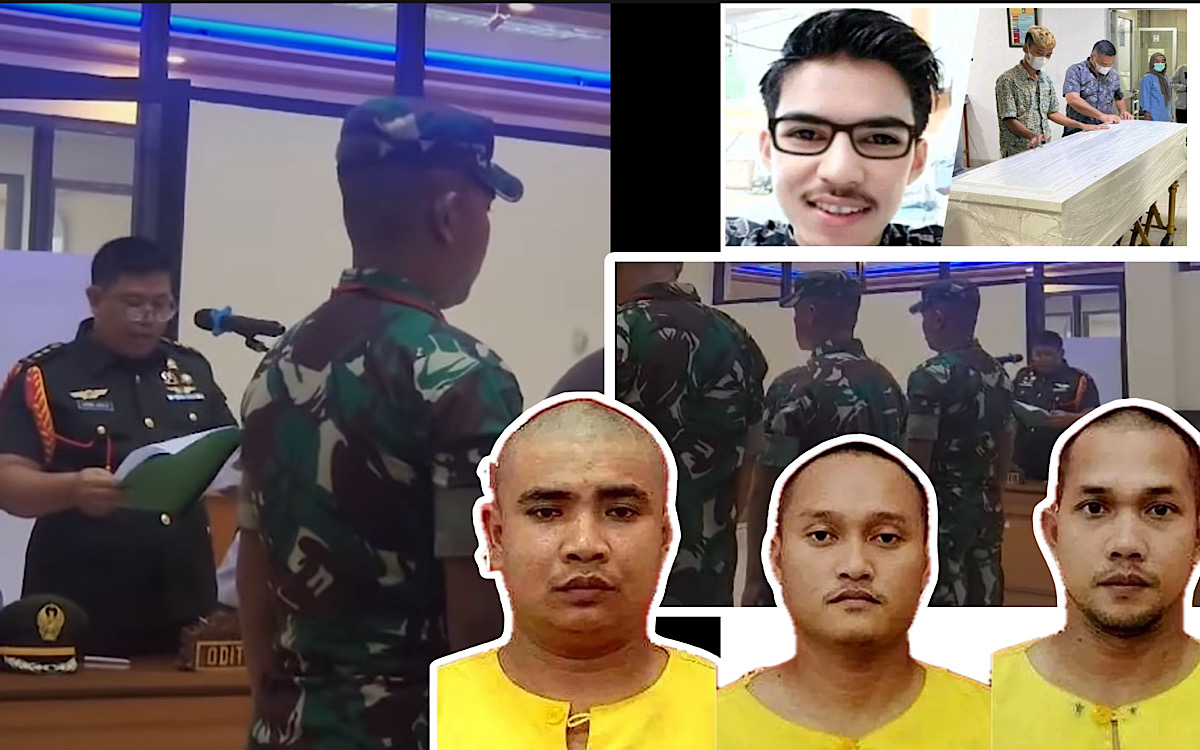 3 Oknum TNI Dituntut Oditur Militer Hukuman Mati, Pembunuh Imam Masykur Terancam Dipecat dari TNI